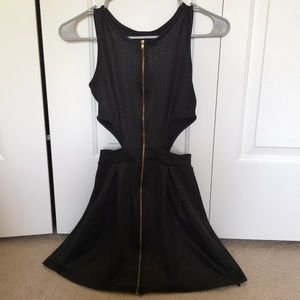 Faux Leather skater dress